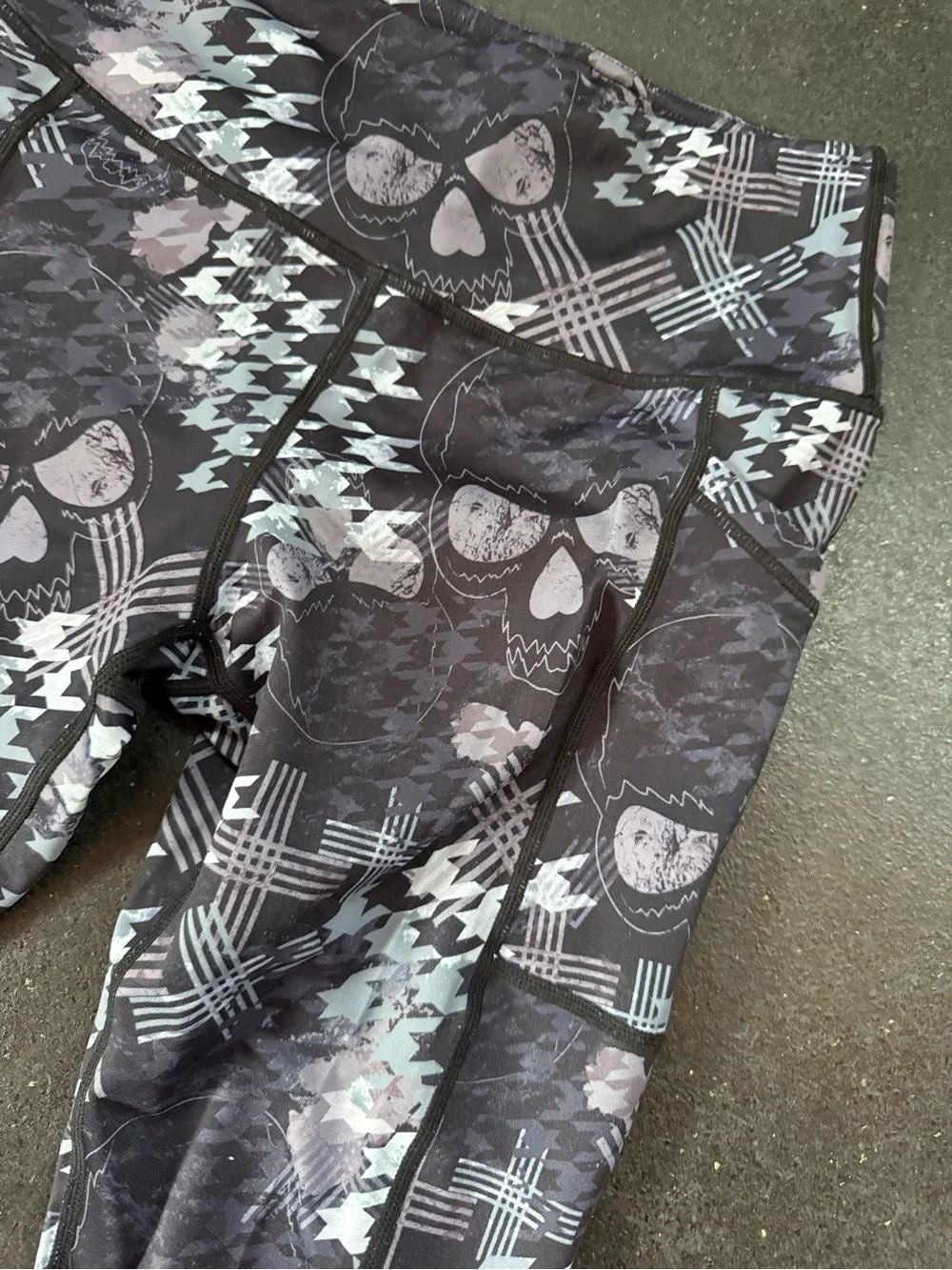 Constantly Varied Gear Black & Gray Patterned Leggings - Picture 2 of 3